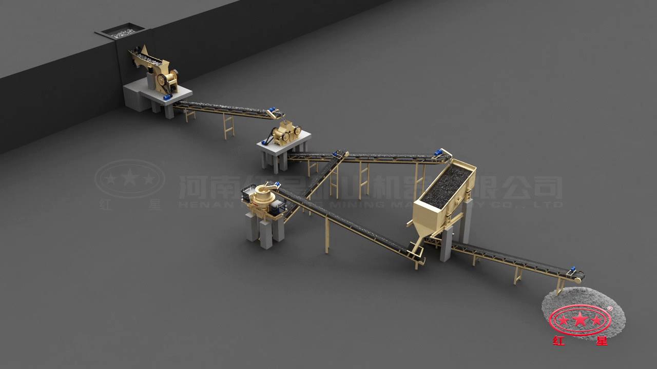 先粗、中細碎后再制砂